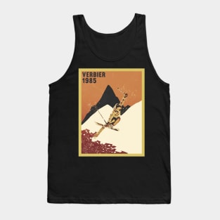 Verbier ski mountains 1985 vintage retro 80's Tank Top